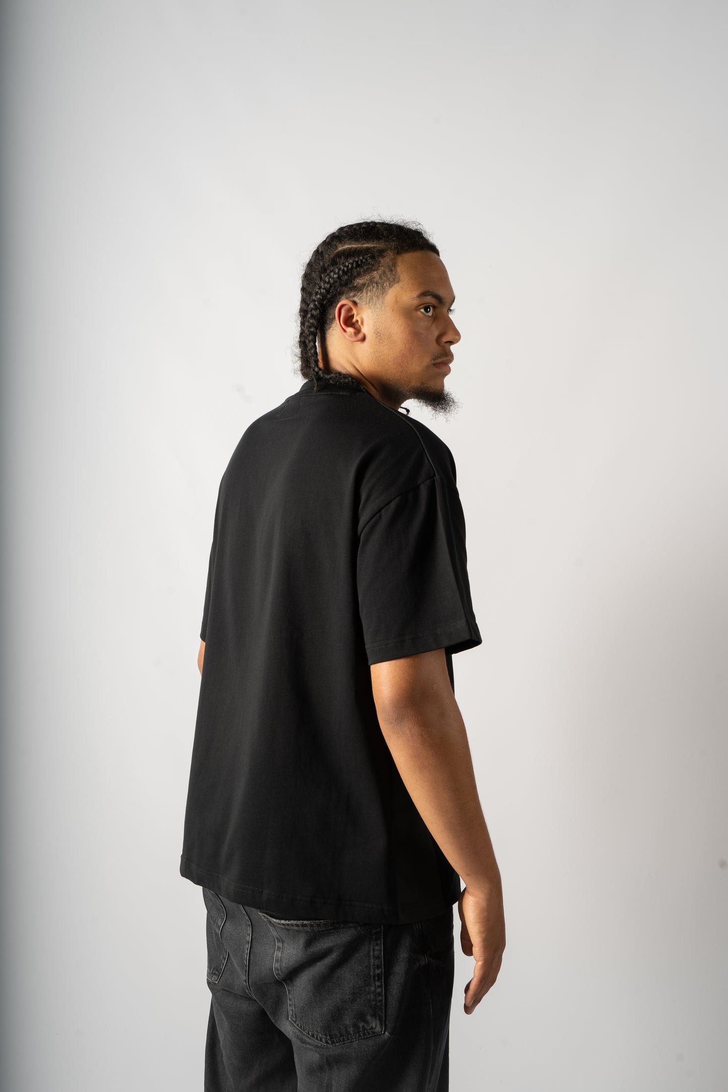 Black on black oversized t-shirt